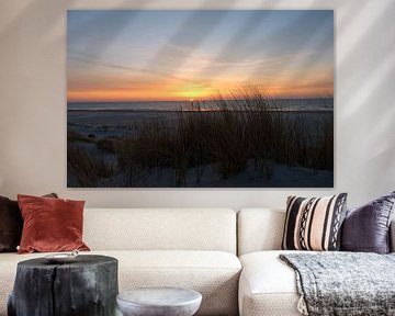Sonnenuntergang über Texel von Maurice De Vries