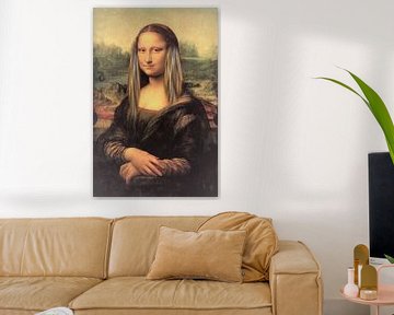 Mona Lisa. Straight hair day van Gisela- Art for You