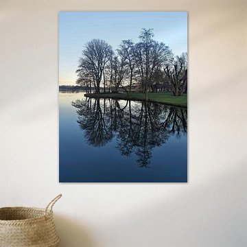 Zonsondergang aan het Kralingse Bos