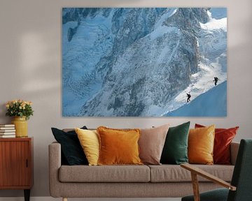 Alpinisten im Hochgebirge von John Faber