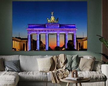 Berlin : la Porte de Brandebourg en illumination spéciale