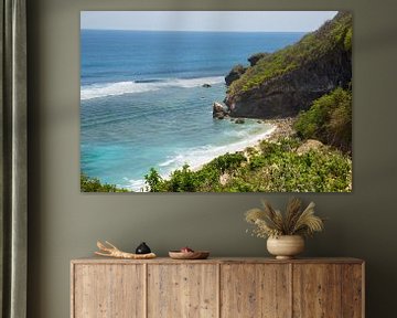 Die Küstenlinie von Bali