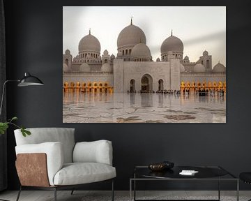 Sheikh Zayed Grand Mosque Abu Dhabi united Arab Emirate interior day light view by Mohamed Abdelrazek