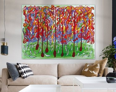 Example of the artwork in a room