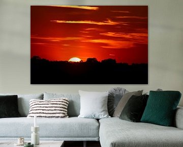 Zonsondergang bij Workum