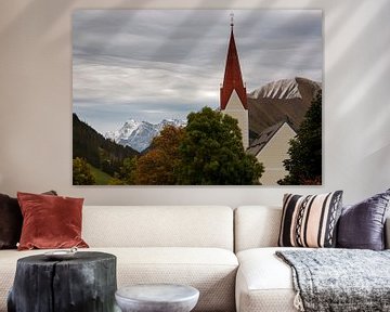 Uitzicht op de Zugspitze vanuit Berwang van Thomas Heitz