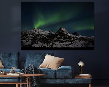 Noorderlicht in Lofoten, Noorwegen | Aurora Borealis scandinavië van Dylan gaat naar buiten