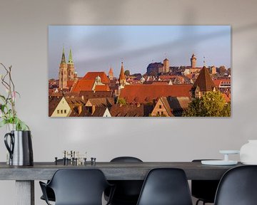 Panorama de Nuremberg avec le Kaiserburg sur Werner Dieterich