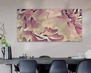Elegante Reife von Pfingstrosenblüten - Digitale Kunst von Dirkie