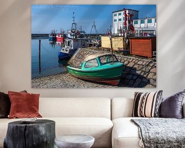 Fischerboote im Hafen von Sassnitz auf der Insel Rügen von Rico Ködder