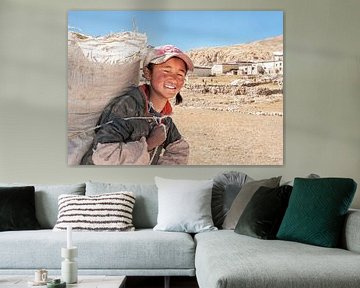 Paysan au Tibet sur Jan van Reij