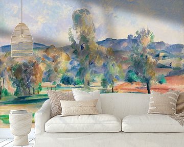Herfst landschap, Paul Cézanne (ca. 1883–1885) van Atelier Liesjes