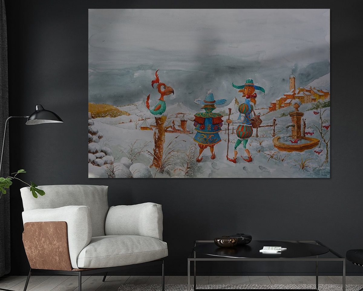 Example of the artwork in a room