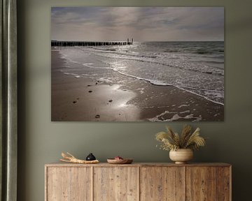 Lentezon op het strand van Zoutelande en Westkapelle van Sean Vos