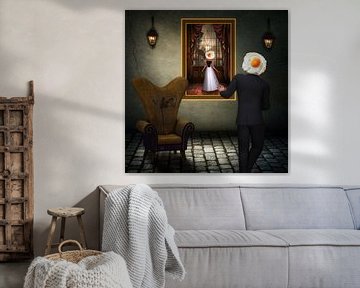 Der Besuch von René Magritte von Gisela - Art for you