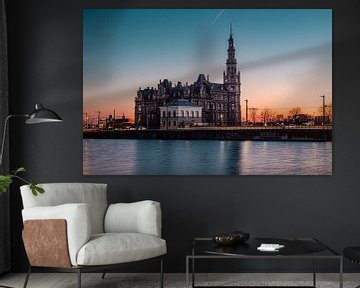 Gebouw van Loodswezen in Antwerpen | Stadsfotografie | Nachtfotografie van Daan Duvillier | Dsquared Photography