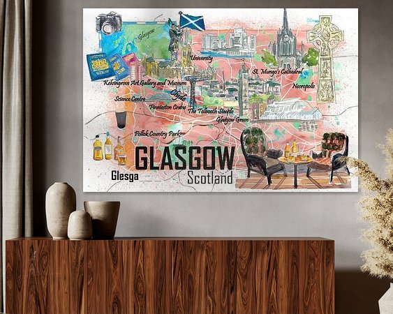 Example of the artwork in a room