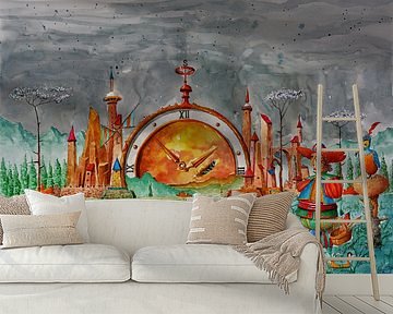 OH! HAT DIE UHR WERTVOLLE STUNDEN VERLOREN. von Michel MICHAUX