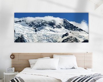 Snow covered mountains - Nieuw Zeeland van Jeroen van Deel
