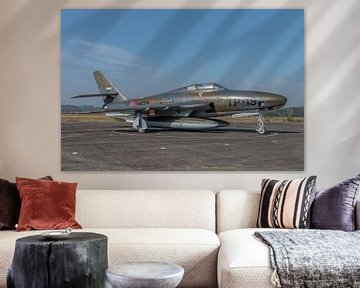 Nostalgie: Republic RF-84F Thunderflash Fotoaufklärer der Königlich Niederländischen Luftwaffe mit d von Jaap van den Berg