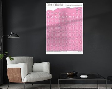 Giro d'Italia 2020 data poster, Ronde van Italië van Studio Vlak