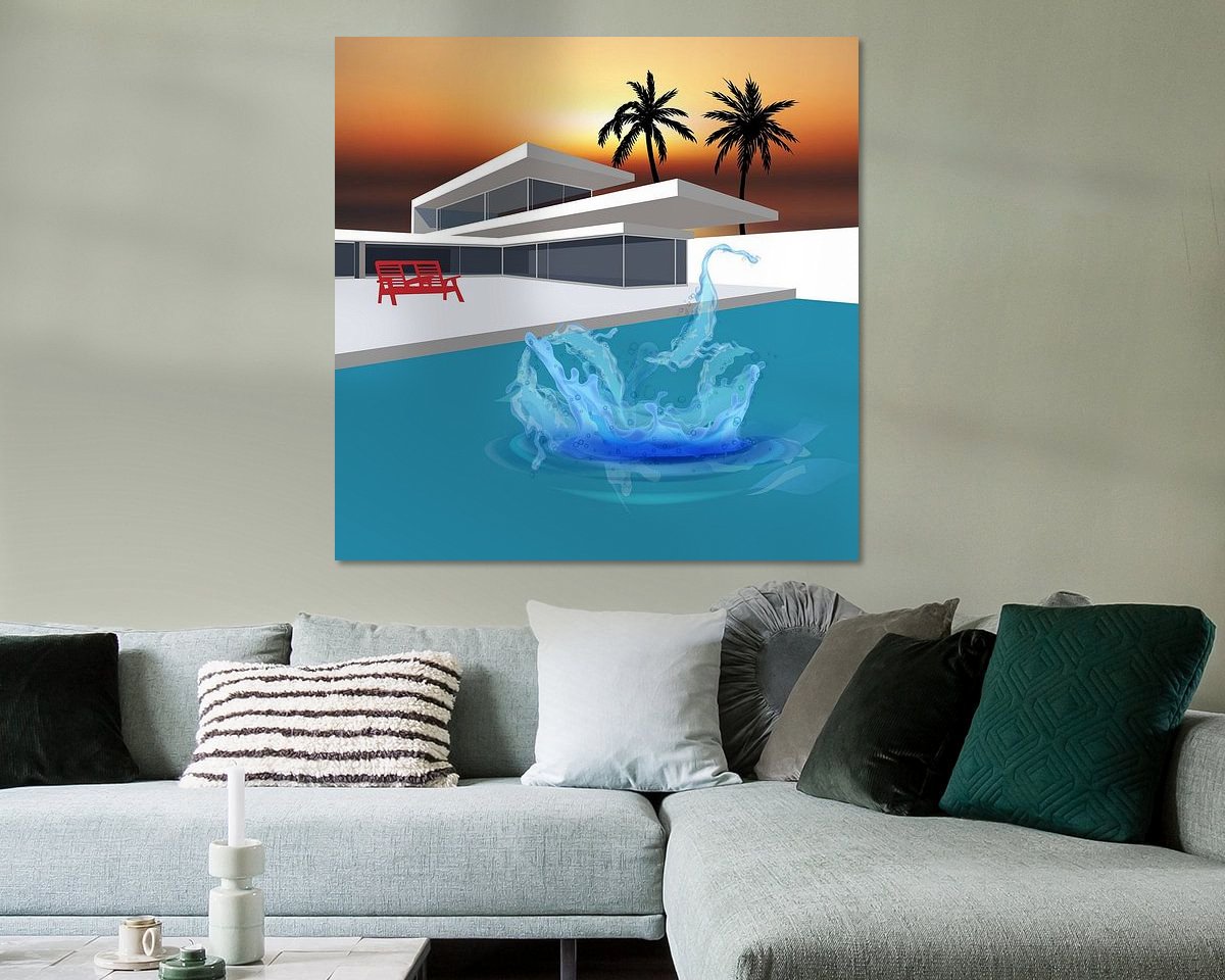 Example of the artwork in a room