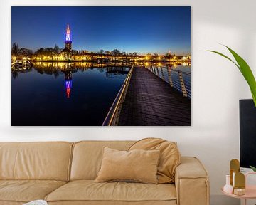 Potsdam skyline in the blue hour