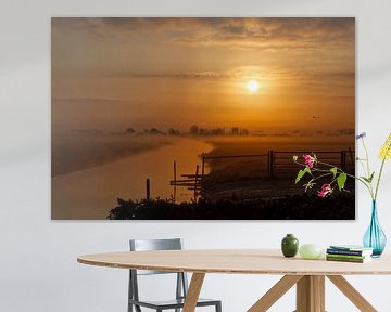 Zon op in de polder van Pictures by Van Haestregt