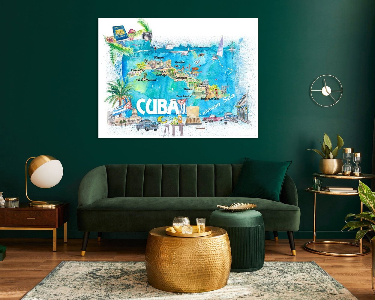Example of the artwork in a room