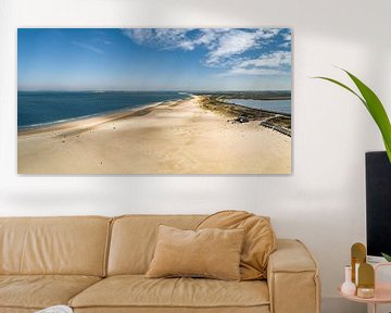 Het strand van Vrouwenpolder in de lente van Percy's fotografie