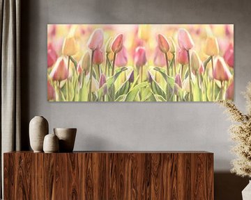 Tulpen Zauber in Pastell