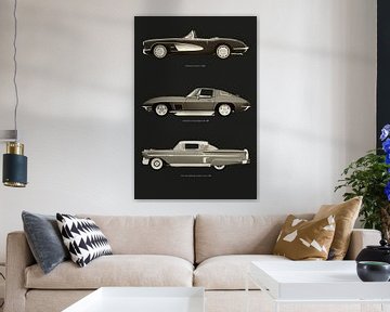 Chevrolet Corvette C1 Chevrolet Corvette Stingray and Chevrolet Impala by Jan Keteleer