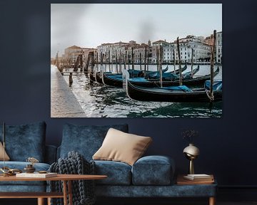 Gondeln in Venedig, Italien von Milene van Arendonk