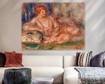 Renoir, Porträt Andrée in kunstvollem Rosa (1918)