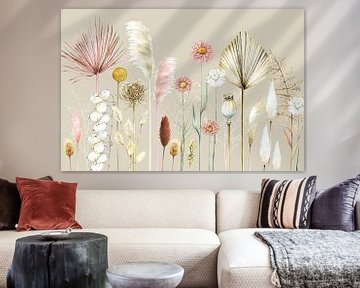 Dried flowers pampas grasses by Geertje Burgers