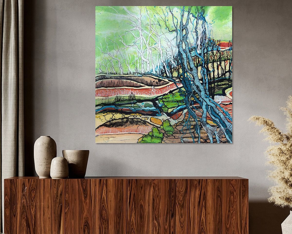 Example of the artwork in a room