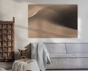 De kunst van zand | zandduin in de woestijn | Iran