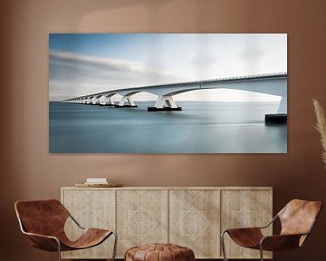 Zeeland bridge light blue by Marjolein van Middelkoop