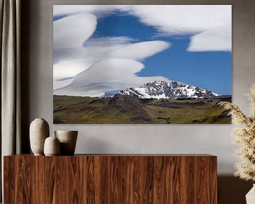 Wolken boven Los Glaciares van Gerard Burgstede