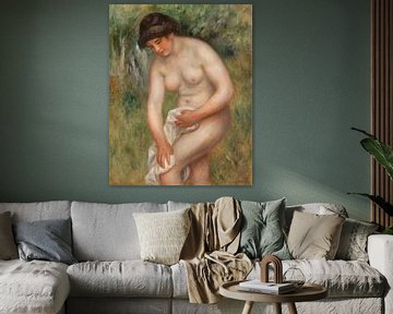 Badende Frau beim Abtrocknen, Pierre-Auguste Renoir (1901-1902)