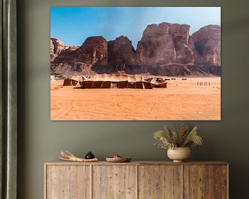 Bedouin village in the desert of Jordan by Dayenne van Peperstraten