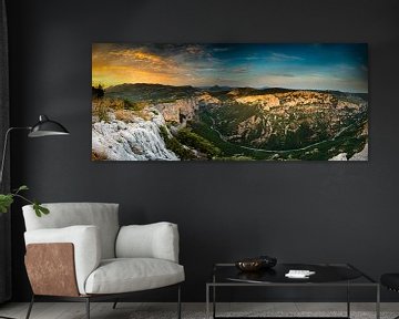 Een panorama van de Gorges du Verdon van Damien Franscoise