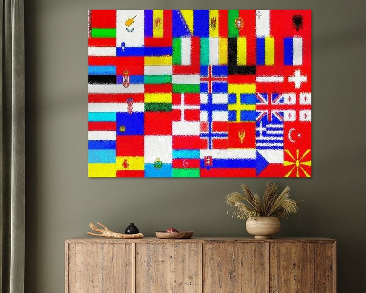 Example of the artwork in a room