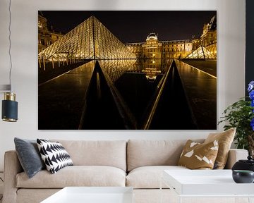 Reflection of the Louvre in the water