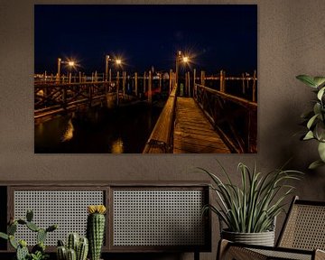 De havens van Venetië in de avond van Damien Franscoise