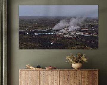 Svartsengi krachtcentrale van boven van Timon Schneider