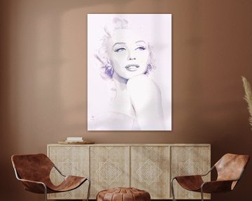 Marilyn Monroe in Pastel van Brian Morgan