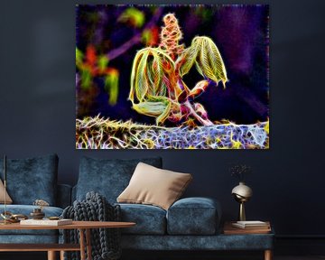 Neon Kastanje Bladeren