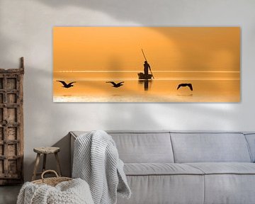 Fischer bei Sonnenaufgang von Antwan Janssen