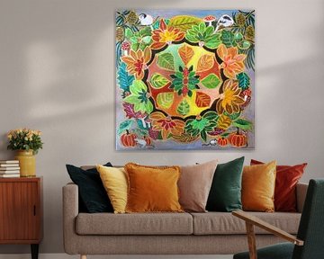 Autumn mandala.
